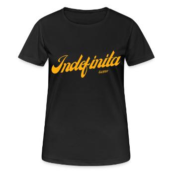 Copie de la copie d’indéfinité - T-shirt respirant Femme - noir - Devant - AI Model Female 172 light (172cm)