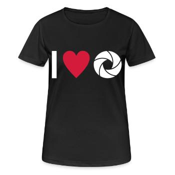 Photographier - T-shirt respirant Femme - noir - Devant - AI Model Female 172 light (172cm)