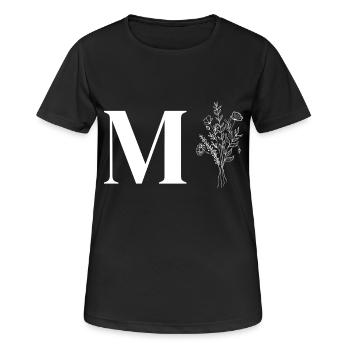Minimalist flowers - Women's Breathable T-Shirt - black - Front - AI Model Female 172 light (172cm)