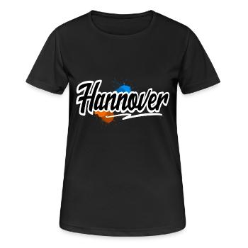 Hanovre - T-shirt respirant Femme - noir - Devant - AI Model Female 172 light (172cm)