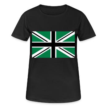Union Jack | black-white-green | Flag flag - Women's Breathable T-Shirt - black - Front - AI Model Female 172 light (172cm)