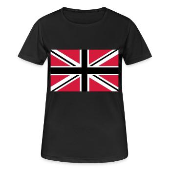 Union Jack | black-white-red | Flag flag - Women's Breathable T-Shirt - black - Front - AI Model Female 172 light (172cm)