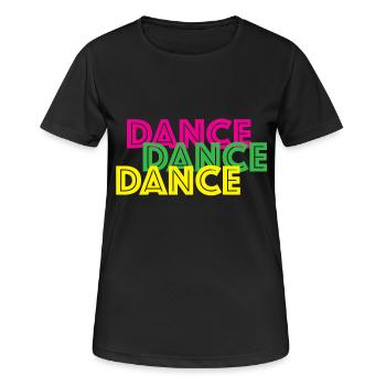La danse - T-shirt respirant Femme - noir - Devant - AI Model Female 172 light (172cm)