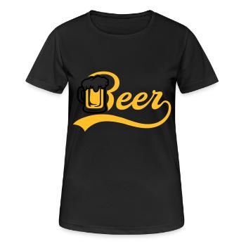 Krug Beer - Frauen T-Shirt atmungsaktiv - Schwarz - Vorne - AI Model Female 172 light (172cm)