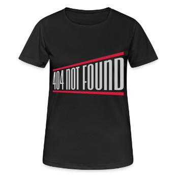 404 not found computer - Women's Breathable T-Shirt - black - Front - AI Model Female 172 light (172cm)