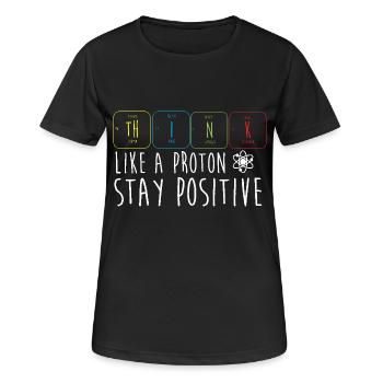 Tableau périodique - T-shirt respirant Femme - noir - Devant - AI Model Female 172 light (172cm)