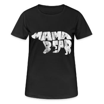 Mama Bear Mama Bear Gift Mother's Day Mother - Women's Breathable T-Shirt - black - Front - AI Model Female 172 light (172cm)