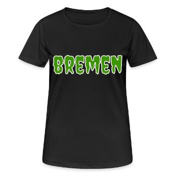 Horror Bremen - Frauen T-Shirt atmungsaktiv - Schwarz - Vorne - AI Model Female 172 light (172cm)