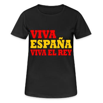 Viva españa viva el rey - Women's Breathable T-Shirt - black - Front - AI Model Female 172 light (172cm)