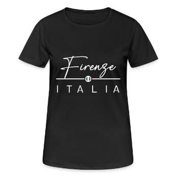 Italie - Florence - Florence - Italie - T-shirt respirant Femme - noir - Devant - AI Model Female 172 light (172cm)