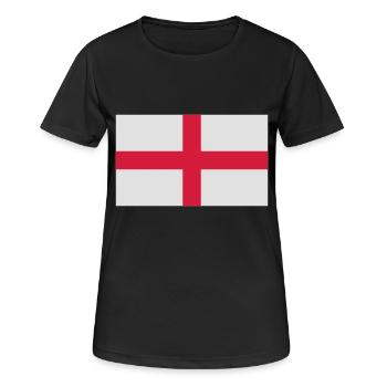 Angleterre - T-shirt respirant Femme - noir - Devant - AI Model Female 172 light (172cm)