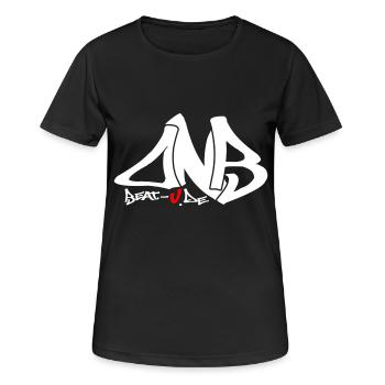 dnb - Frauen T-Shirt atmungsaktiv - Schwarz - Vorne - AI Model Female 172 light (172cm)