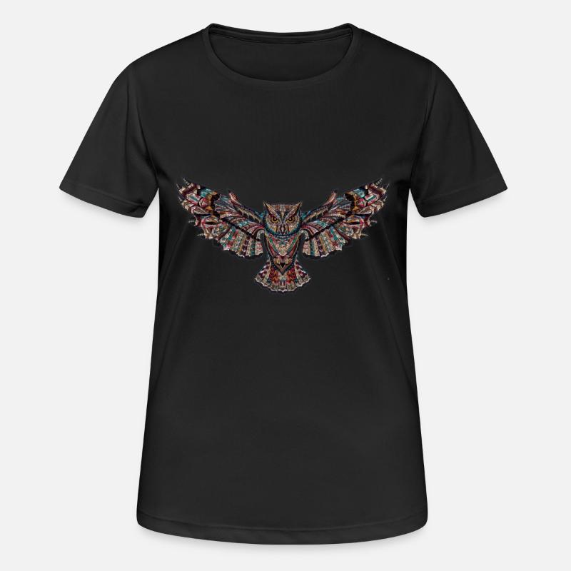 owl - Women's Breathable T-Shirt - black
