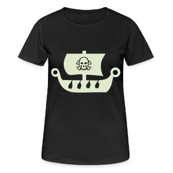 bateau pirate - T-shirt respirant Femme - noir - Devant - AI Model Female 172 light (172cm)