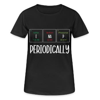 Tableau périodique - T-shirt respirant Femme - noir - Devant - AI Model Female 172 light (172cm)