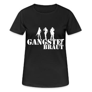 gangster braut - Frauen T-Shirt atmungsaktiv - Schwarz - Vorne - AI Model Female 172 light (172cm)