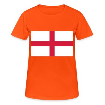 Angleterre - T-shirt respirant Femme - orange néon - Devant - AI Model Female 172 dark (172cm)