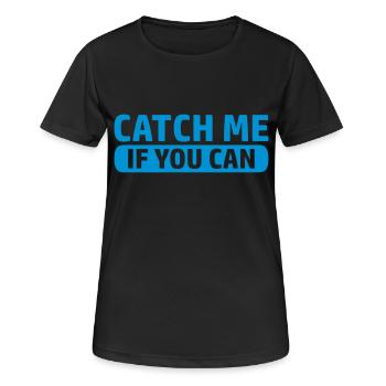 Jeu De Logo Catch - T-shirt respirant Femme - noir - Devant - AI Model Female 172 light (172cm)