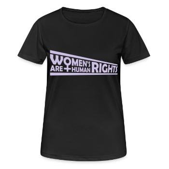 womens rights feminist quote - Women's Breathable T-Shirt - black - Front - AI Model Female 172 light (172cm)