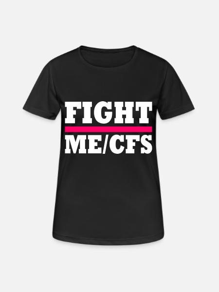 Me/cfs - fight me/cfs - Frauen T-Shirt atmungsaktiv - Schwarz