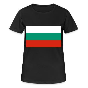 Bulgarie - T-shirt respirant Femme - noir - Devant - AI Model Female 172 light (172cm)