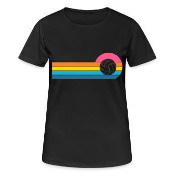 Volley-ball - T-shirt respirant Femme - noir - Devant - AI Model Female 172 light (172cm)