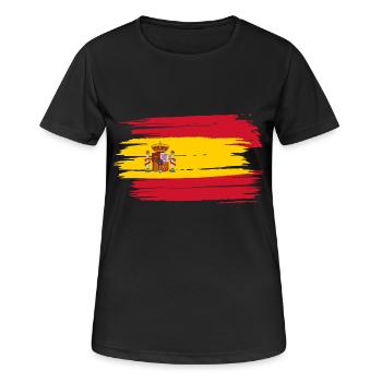 Face mask mask Spain - Women's Breathable T-Shirt - black - Front - AI Model Female 172 light (172cm)