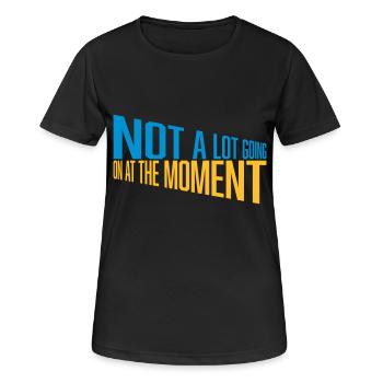 Il ne se passe pas grand-chose - T-shirt respirant Femme - noir - Devant - AI Model Female 172 light (172cm)