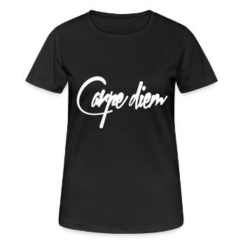 Carpe diem - T-shirt respirant Femme - noir - Devant - AI Model Female 172 light (172cm)