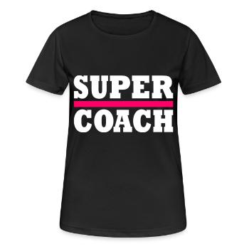 coach - Women's Breathable T-Shirt - black - Front - AI Model Female 172 light (172cm)