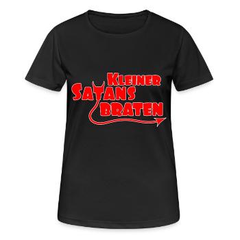 Petit rôti de Satan - T-shirt respirant Femme - noir - Devant - AI Model Female 172 light (172cm)