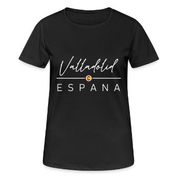 Espagne - Valladolid - Espagne - España - T-shirt respirant Femme - noir - Devant - AI Model Female 172 light (172cm)