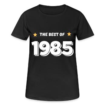 Best of 1985 - T-shirt respirant Femme - noir - Devant - AI Model Female 172 light (172cm)