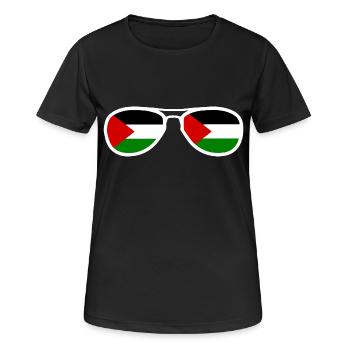 palestina - Women's Breathable T-Shirt - black - Front - AI Model Female 172 light (172cm)