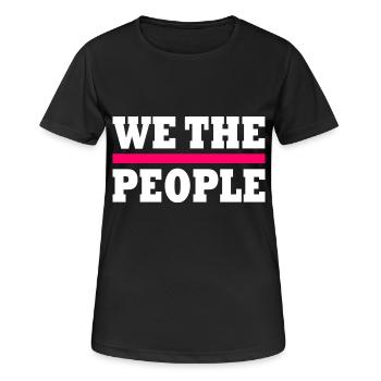 we the people - T-shirt respirant Femme - noir - Devant - AI Model Female 172 light (172cm)