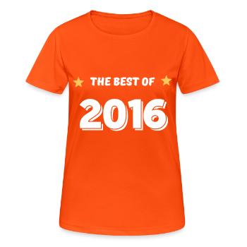 Best of 2016 - Women's Breathable T-Shirt - neon orange - Front - AI Model Female 172 dark (172cm)