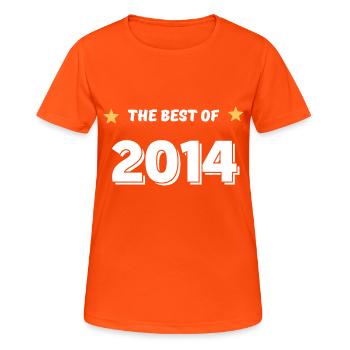 Best of 2014 - T-shirt respirant Femme - orange néon - Devant - AI Model Female 172 dark (172cm)