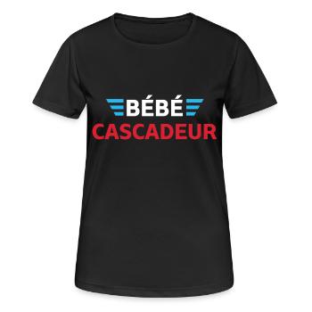 Baby Stuntman - Baby Gift - Women's Breathable T-Shirt - black - Front - AI Model Female 172 light (172cm)