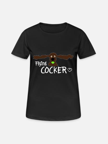 Cocker spaniel - Women's Breathable T-Shirt - black
