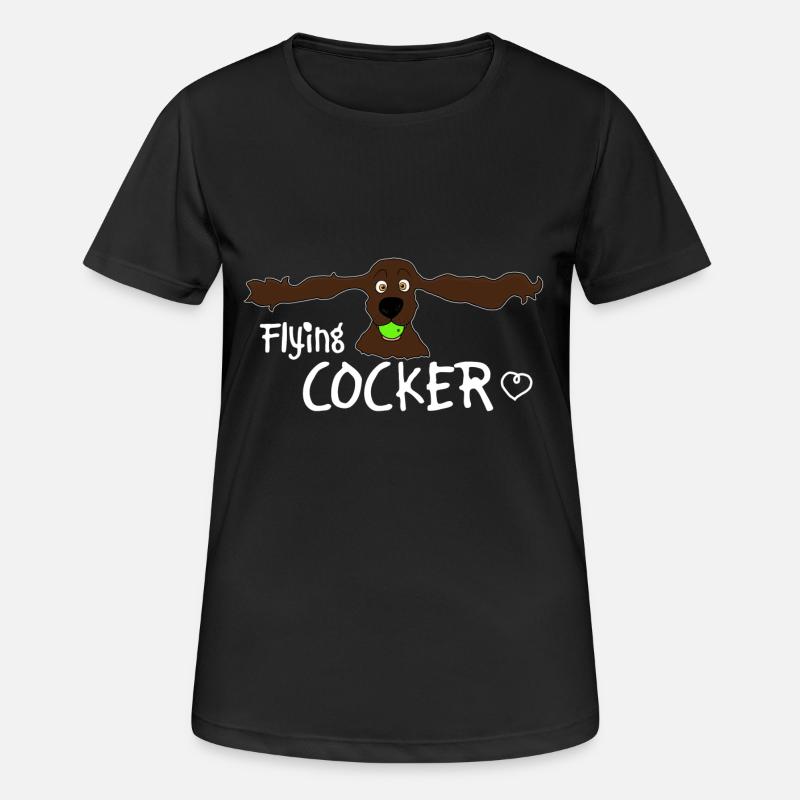 Cocker spaniel - Women's Breathable T-Shirt - black