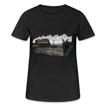 forsaken colosseo - Women's Breathable T-Shirt - black - Front - AI Model Female 172 light (172cm)