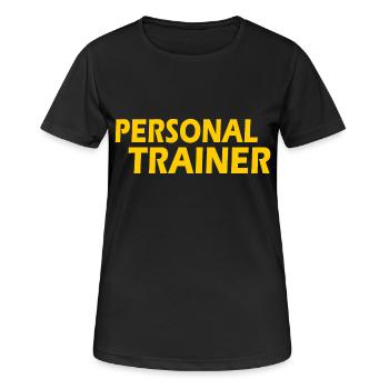 Personal trainer - Women's Breathable T-Shirt - black - Front - AI Model Female 172 light (172cm)