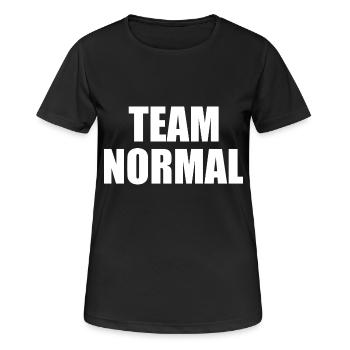 Team normal - T-shirt respirant Femme - noir - Devant - AI Model Female 172 light (172cm)