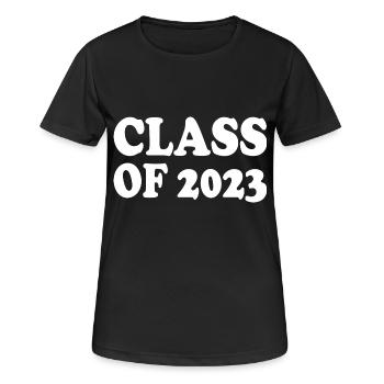 Class of 2023 - Women's Breathable T-Shirt - black - Front - AI Model Female 172 light (172cm)
