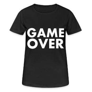 Game over - Women's Breathable T-Shirt - black - Front - AI Model Female 172 light (172cm)