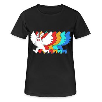 Papillon de nuit - T-shirt respirant Femme - noir - Devant - AI Model Female 172 light (172cm)