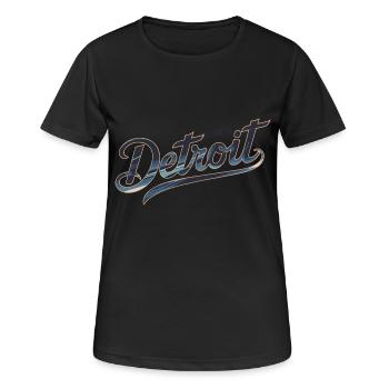 WELCOME TO DETROIT - Women's Breathable T-Shirt - black - Front - AI Model Female 172 light (172cm)