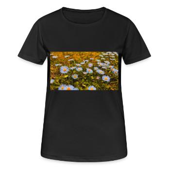 Daisies in Bloom - Women's Breathable T-Shirt - black - Front - AI Model Female 172 light (172cm)