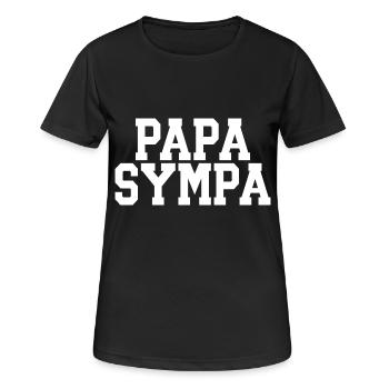 Papa Sympa - T-shirt respirant Femme - noir - Devant - AI Model Female 172 light (172cm)
