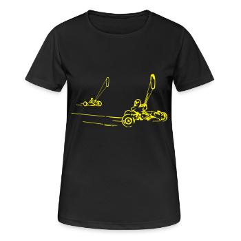 powerkite no text - T-shirt respirant Femme - noir - Devant - AI Model Female 172 light (172cm)